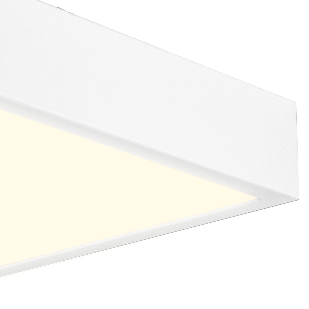 Mantra M6634 Saona 30cm Square LED Surface Flush Fitting 30W Matt White/Frosted Acrylic