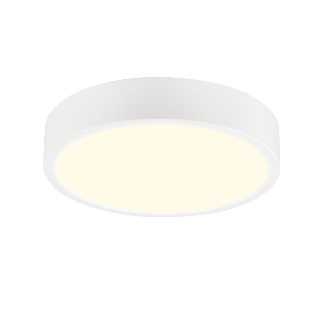 Mantra M6626 Saona 30cm Round LED Surface Flush Fitting 30W Matt White/Frosted Acrylic