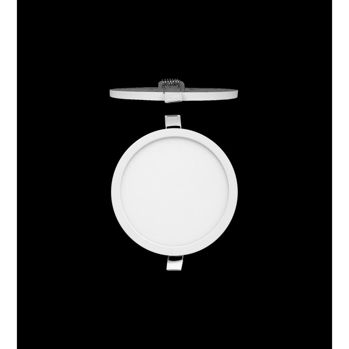 Mantra MC0181 Saona 14.5cm Round LED Recessed Ultra Slim Downlight 12W Matt White/Frosted Acrylic