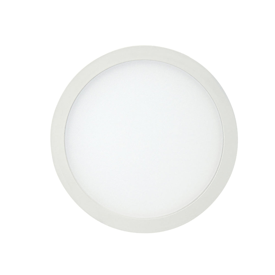 Mantra MC0181 Saona 14.5cm Round LED Recessed Ultra Slim Downlight 12W Matt White/Frosted Acrylic
