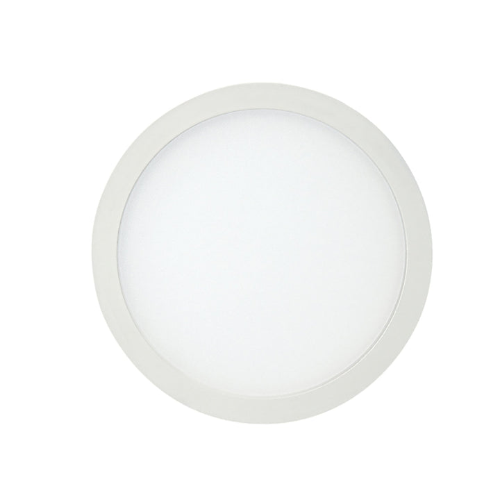Mantra MC0181 Saona 14.5cm Round LED Recessed Ultra Slim Downlight 12W Matt White/Frosted Acrylic