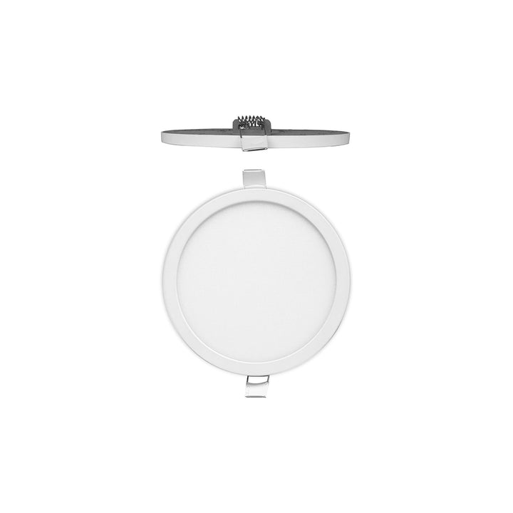 Mantra MC0185 Saona 14.5cm Round LED Recessed Ultra Slim Downlight 12W Matt White/Frosted Acrylic