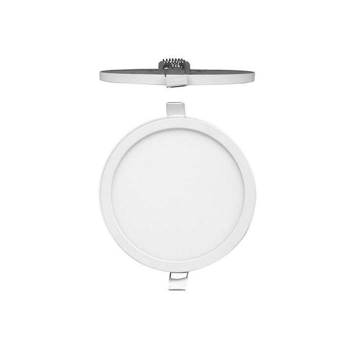 Mantra MC0182 Saona 17.5cm Round LED Recessed Ultra Slim Downlight 18W Matt White/Frosted Acrylic