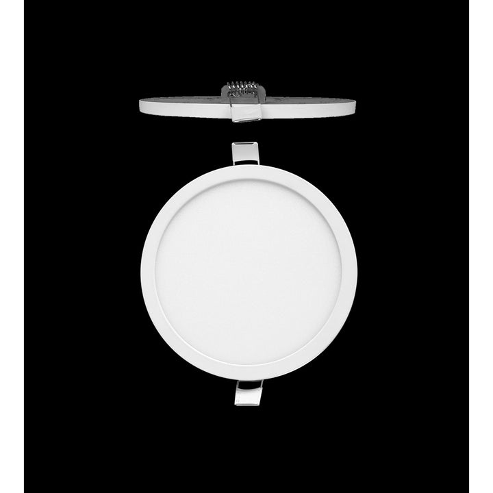 Mantra MC0182 Saona 17.5cm Round LED Recessed Ultra Slim Downlight 18W Matt White/Frosted Acrylic