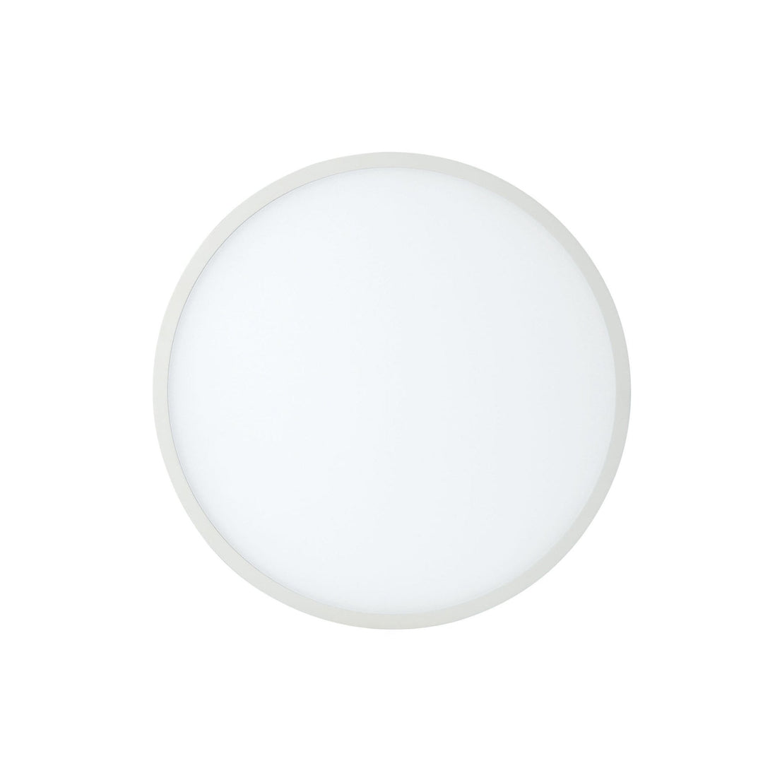 Mantra MC0182 Saona 17.5cm Round LED Recessed Ultra Slim Downlight 18W Matt White/Frosted Acrylic