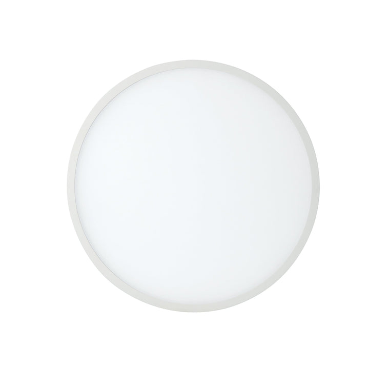 Mantra MC0182 Saona 17.5cm Round LED Recessed Ultra Slim Downlight 18W Matt White/Frosted Acrylic