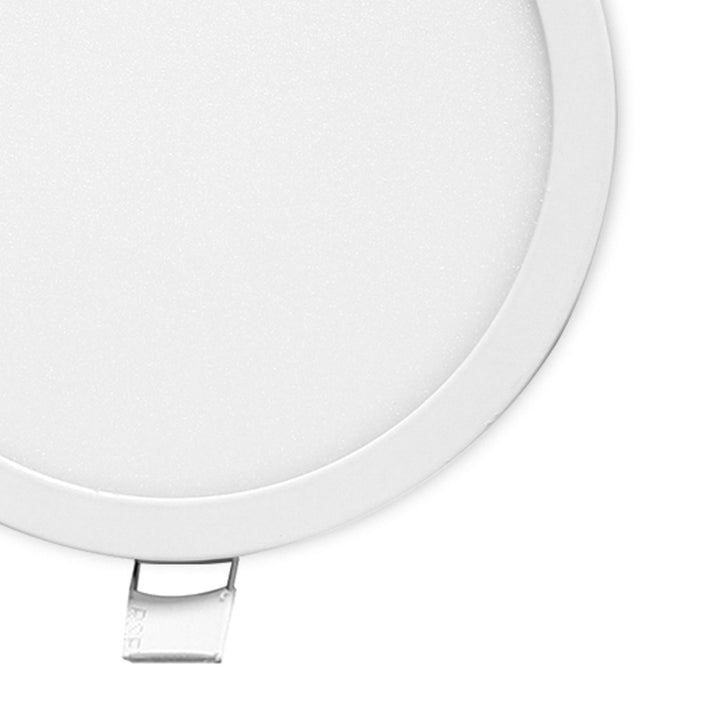 Mantra MC0182 Saona 17.5cm Round LED Recessed Ultra Slim Downlight 18W Matt White/Frosted Acrylic