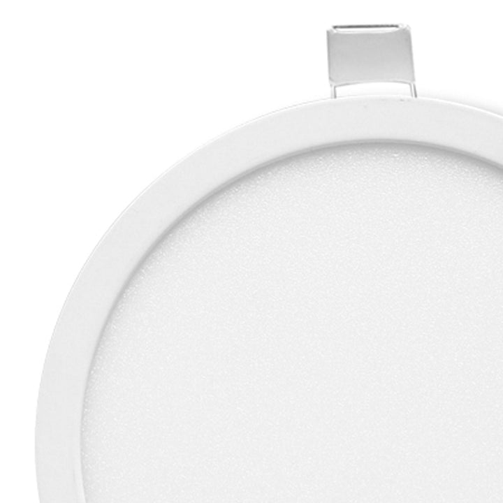 Mantra MC0180 Saona 9cm Round LED Recessed Ultra Slim Downlight 6W Matt White/Frosted Acrylic