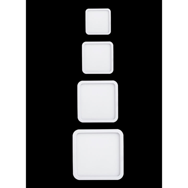 Mantra MC0190 Saona 9cm Square Recessed Ultra Slim Downlight 6W LED Matt White