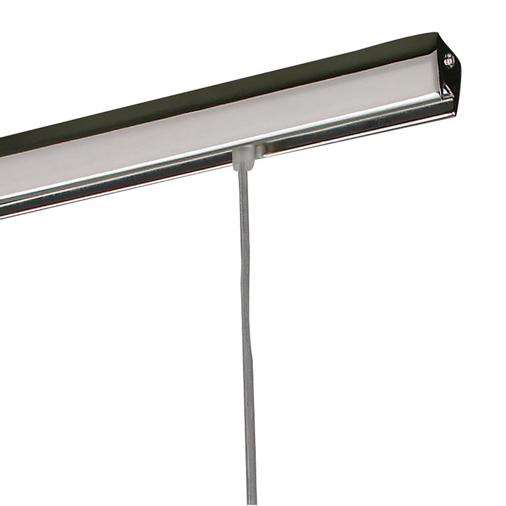 Mantra M8669/1 Sintesys Linear Pendant 3 Drop GU10 3 Light Bar Polished Chrome