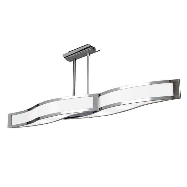 Mantra M8666/1 Sintesys Linear Telescopic Convertible To Semi Flush GU10 4 Light Polished Chrome - M8666