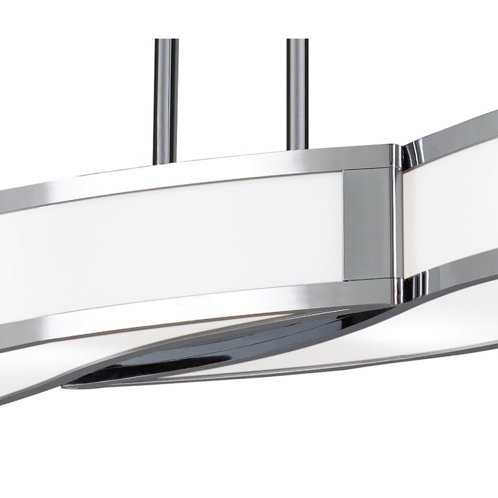 Mantra M8666/1 Sintesys Linear Telescopic Convertible To Semi Flush GU10 4 Light Polished Chrome - M8666