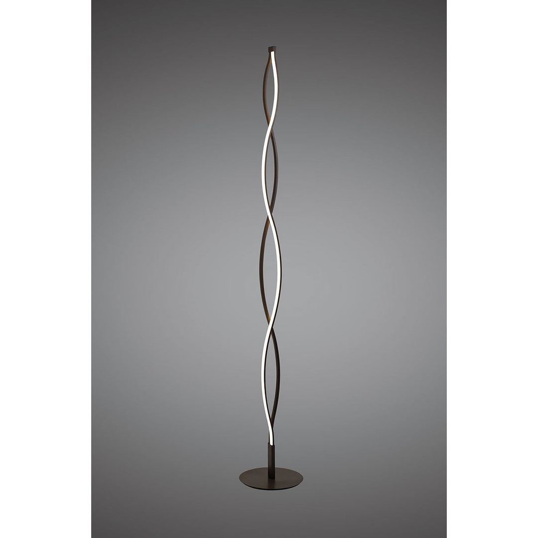 Mantra M5802 Sahara XL Floor Lamp LED Dimmable Frosted Acrylic Brown Oxide