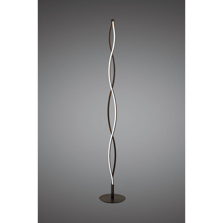 Mantra M5802 Sahara XL Floor Lamp LED Dimmable Frosted Acrylic Brown Oxide