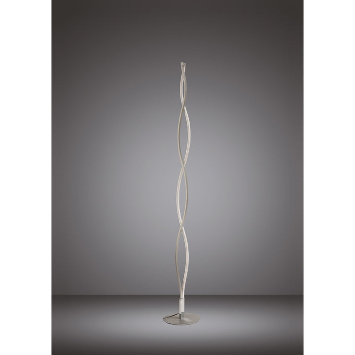Mantra M4866 Sahara XL Floor Lamp LED Dimmable Silver Frosted Acrylic Polished Chrome