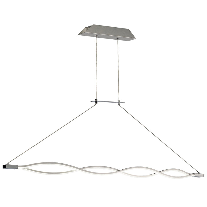 Mantra M5815 Sahara XL Pendant LED Dimmable Silver Frosted Acrylic Polished Chrome