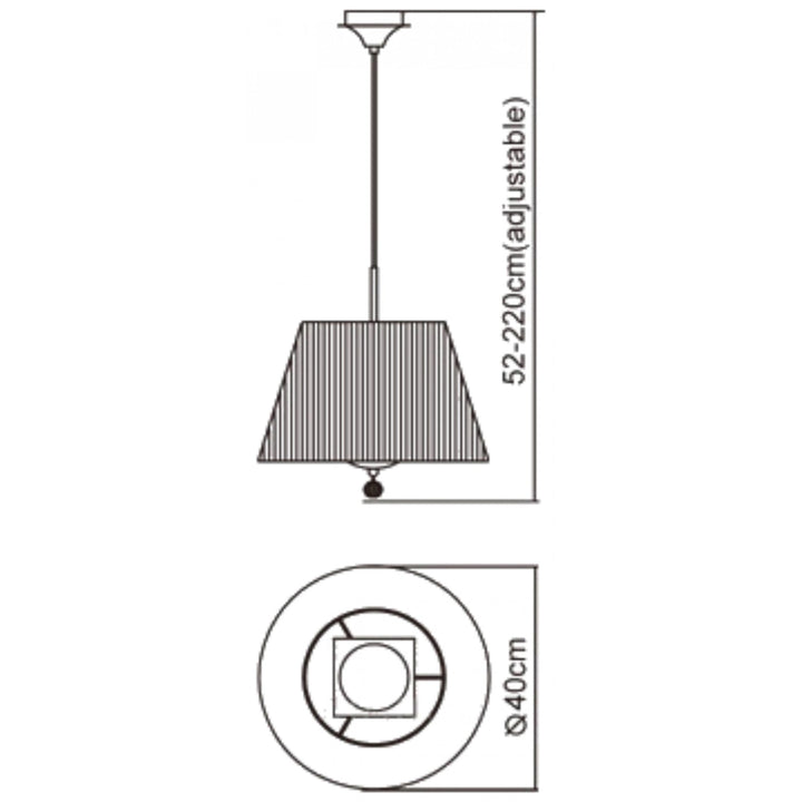 Mantra M0386PB Siena Pendant Round 1 Light E27 Polished Brass Amber Cream Shade And Clear Crystal