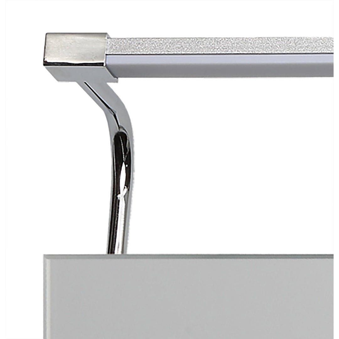 Mantra M5088 Sisley Wall Lamp LED Big Double IP44 Silver Frosted Acrylic Polished Chrome