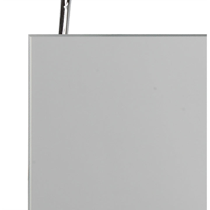 Mantra M5088 Sisley Wall Lamp LED Big Double IP44 Silver Frosted Acrylic Polished Chrome