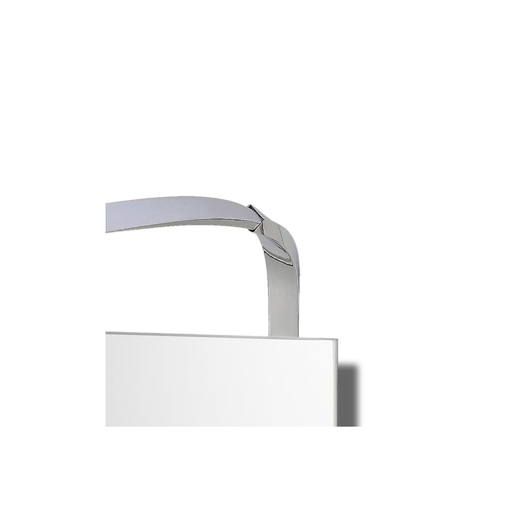 Mantra M5089 Sisley Wall Lamp LED Big Wave IP44 Silver Frosted Acrylic Polished Chrome