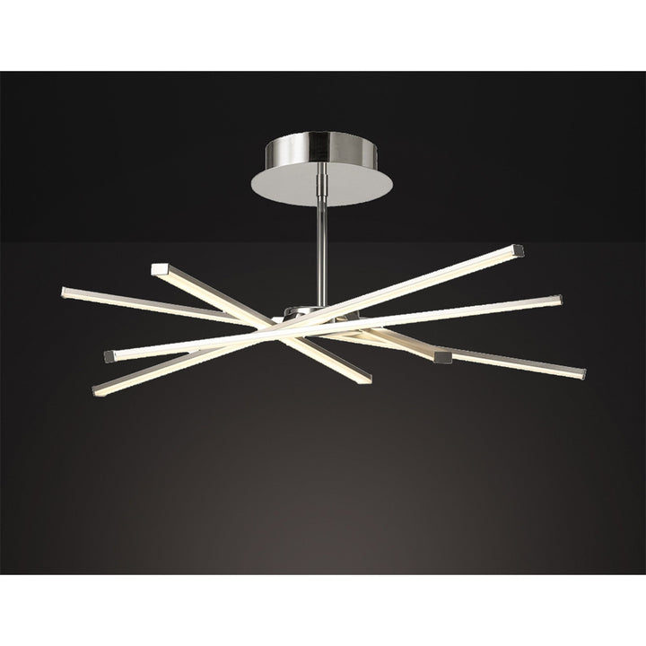 Mantra M5918 Star LED Ceiling Light 70.5cm Round Silver