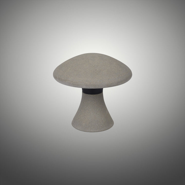 Mantra M7105 Taos Outdoor Small Mushroom Bollard 6.5W LED Dark Grey Cement