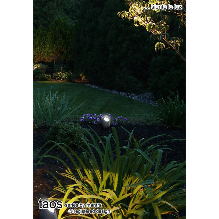 Mantra M7107 | Taos Outdoor Ground Light | Dark Grey Cement Finish