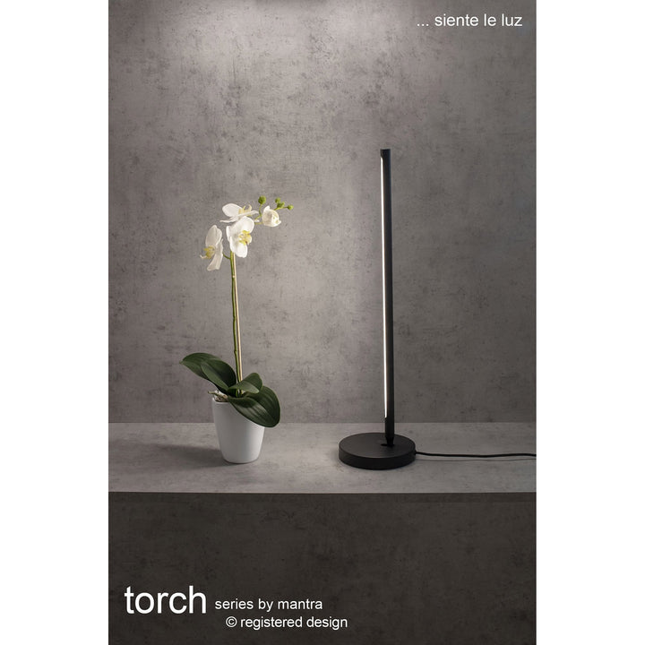 Mantra M6738 Torch Adjustable Table Lamp 11W LED Sand Black