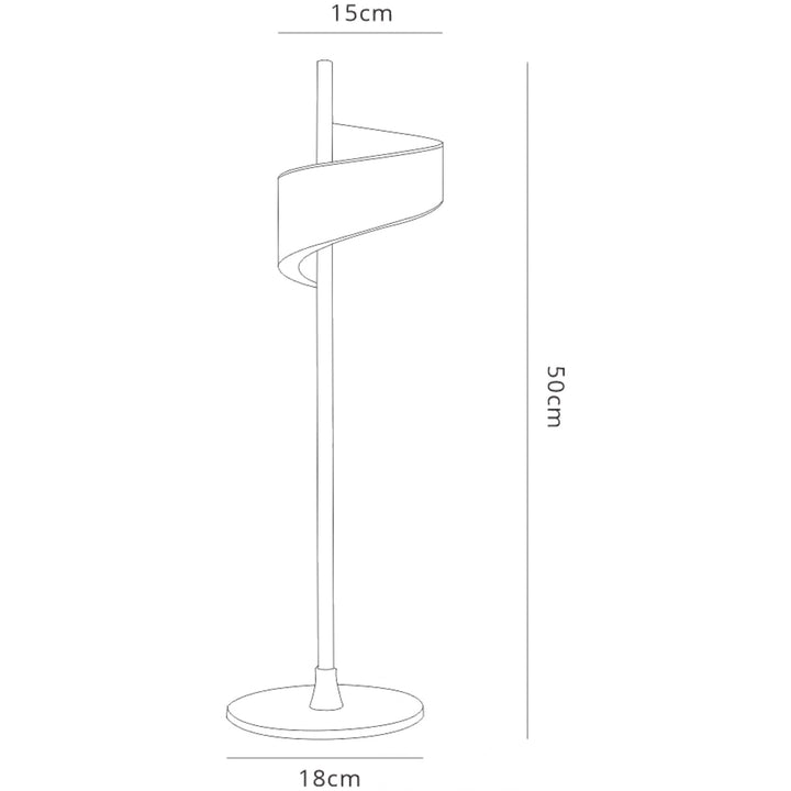 Mantra M6655 Tsunami 1 Light Table Lamp 6W LED Sand White