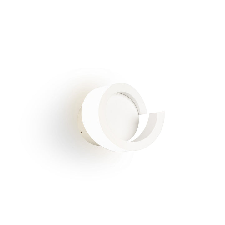 Mantra M6654 Tsunami 1 Light Round Wall Lamp 12W LED Sand White
