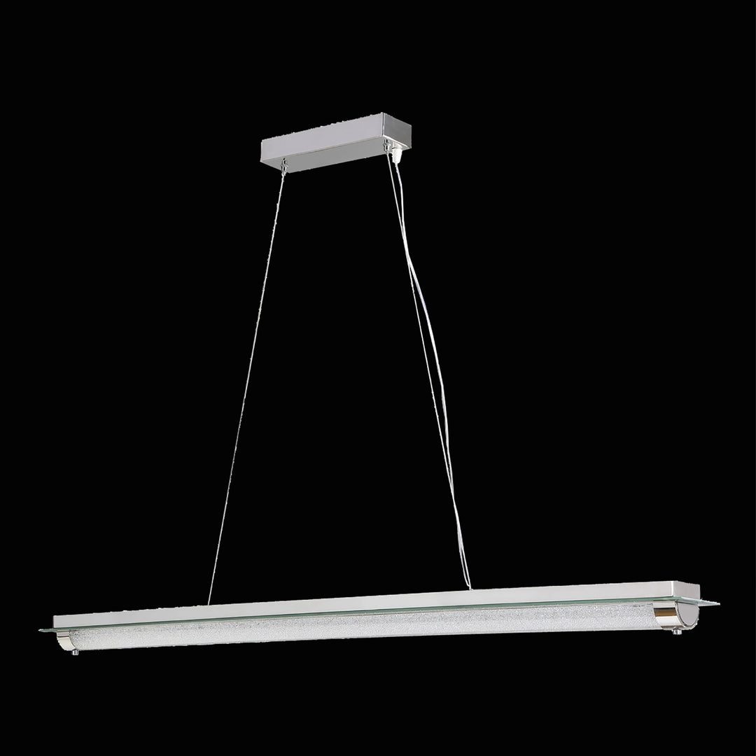 Mantra M5530 Tube Pendant 36W LED Polished Chrome/Mirror / Sand Diamond