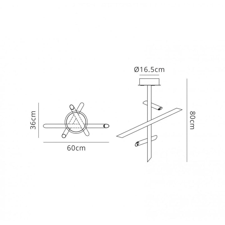 Mantra M5771 Take Bronze Ceiling Light LED Bronze