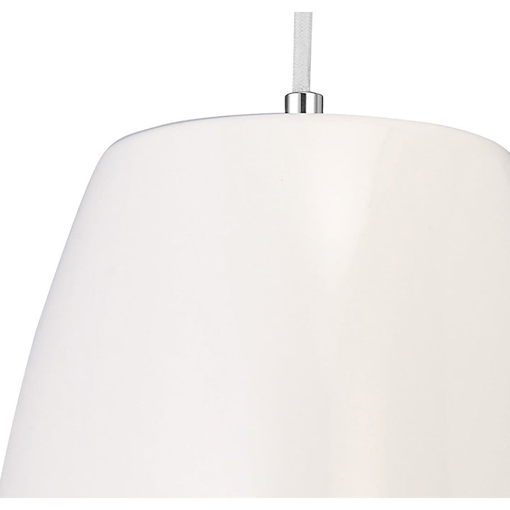 Mantra M4823 Triangle Pendant Small 1 Light Gloss White