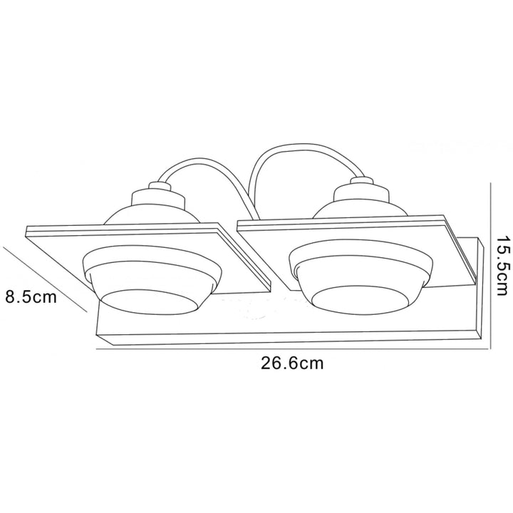 Mantra M40006 Ull Wall Lamp 2 Light G9 Silver Grey