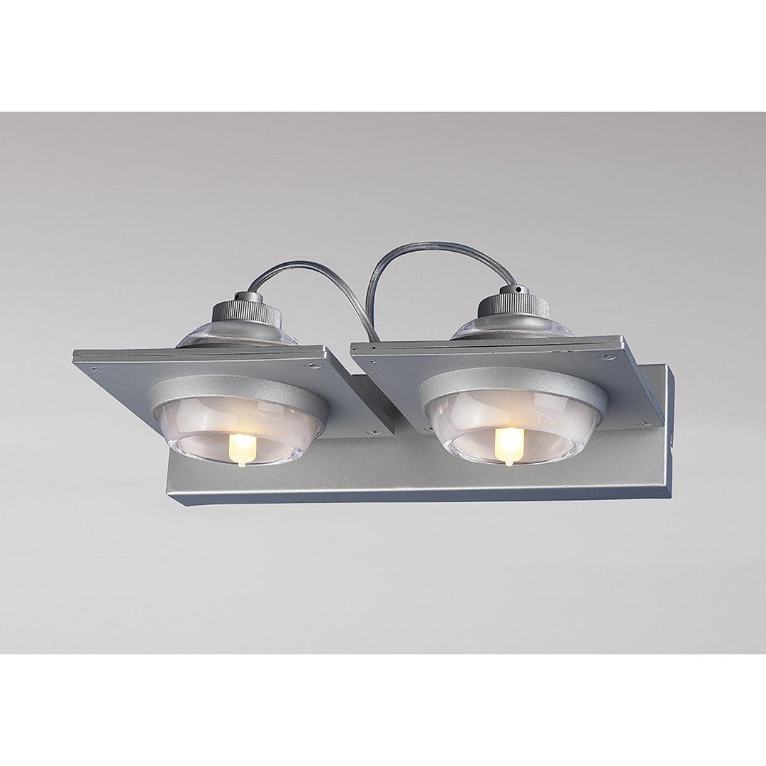 Mantra M40006 Ull Wall Lamp 2 Light G9 Silver Grey
