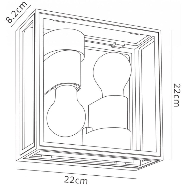 Mantra M7065 Verbier Outdoor Up/Down Ceiling/Wall Lamp 2 Light Dark Grey