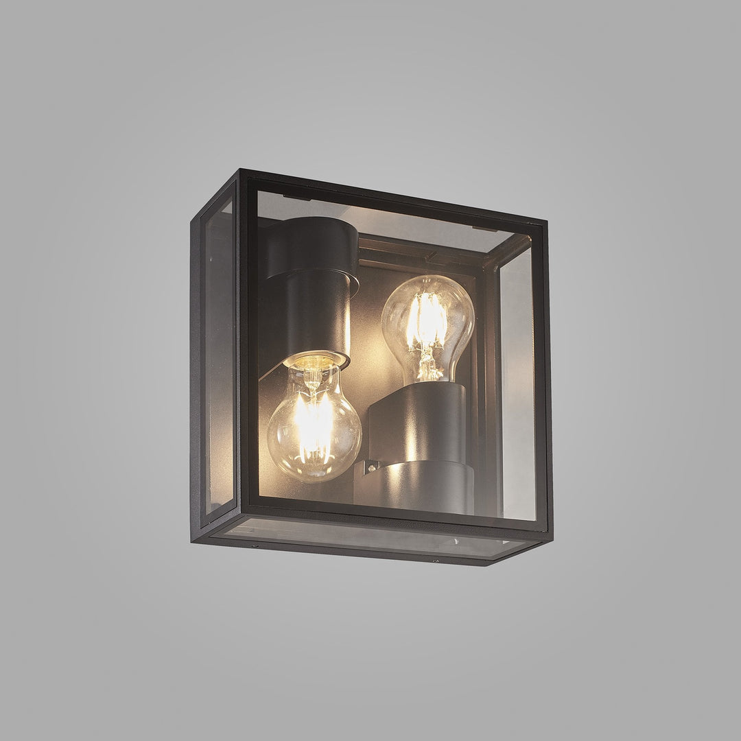 Mantra M7065 Verbier Outdoor Up/Down Ceiling/Wall Lamp 2 Light Dark Grey