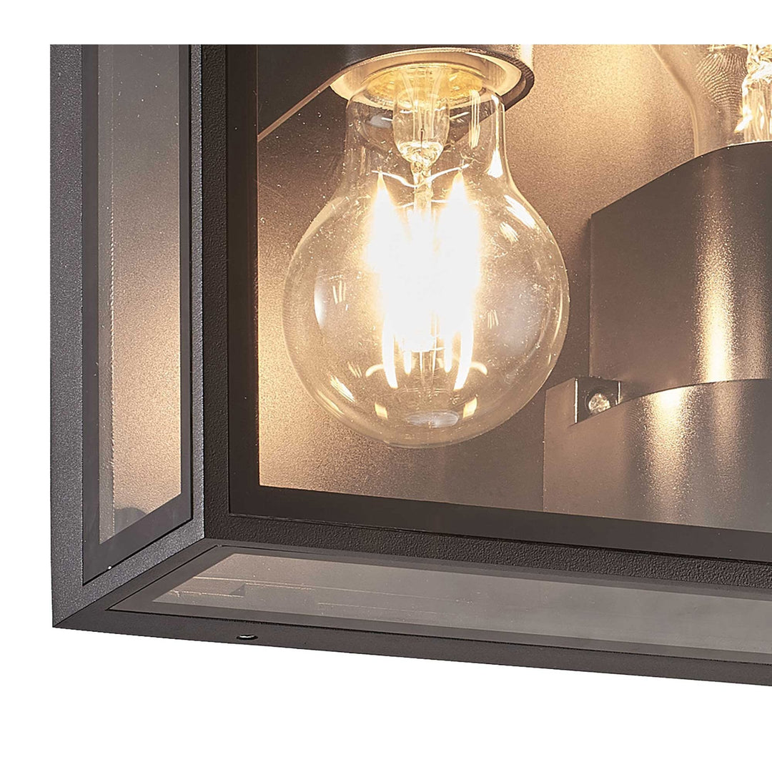 Mantra M7065 Verbier Outdoor Up/Down Ceiling/Wall Lamp 2 Light Dark Grey