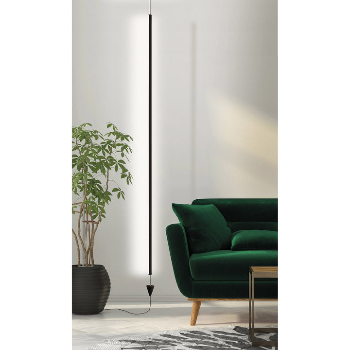 Mantra M7346 Vertical 2 Light Floor Lamp 44W LED Dimmable Black