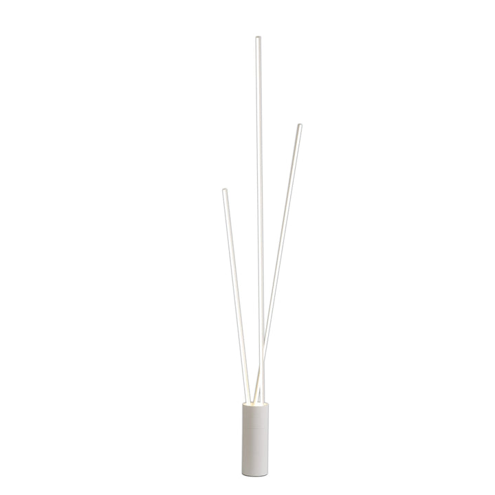 Mantra M7347 Vertical 3 Light Floor Lamp 60W LED Dimmable White