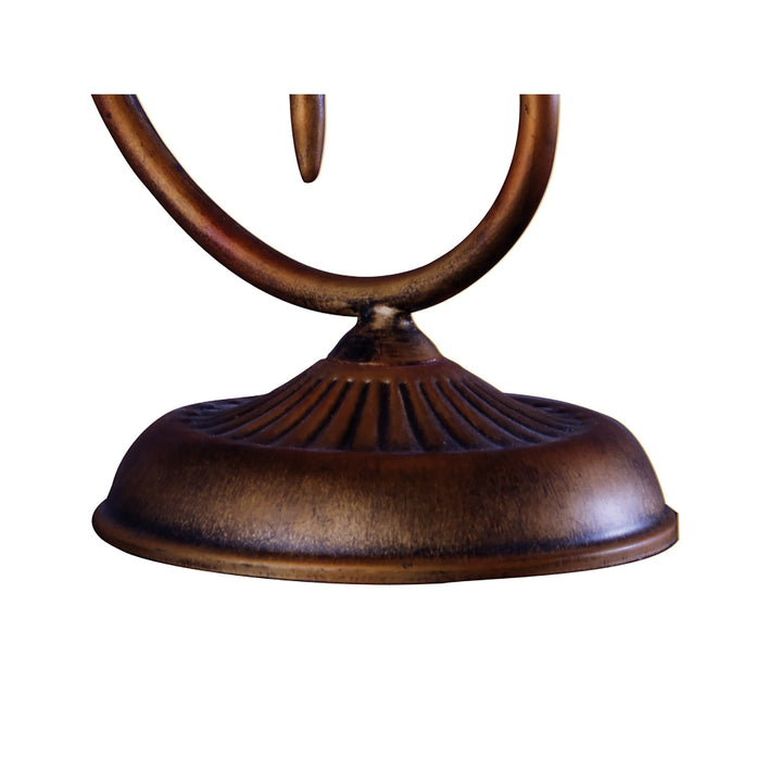Mantra M38007 Wave Table Lamp 1 Light G9 Rustic Gold