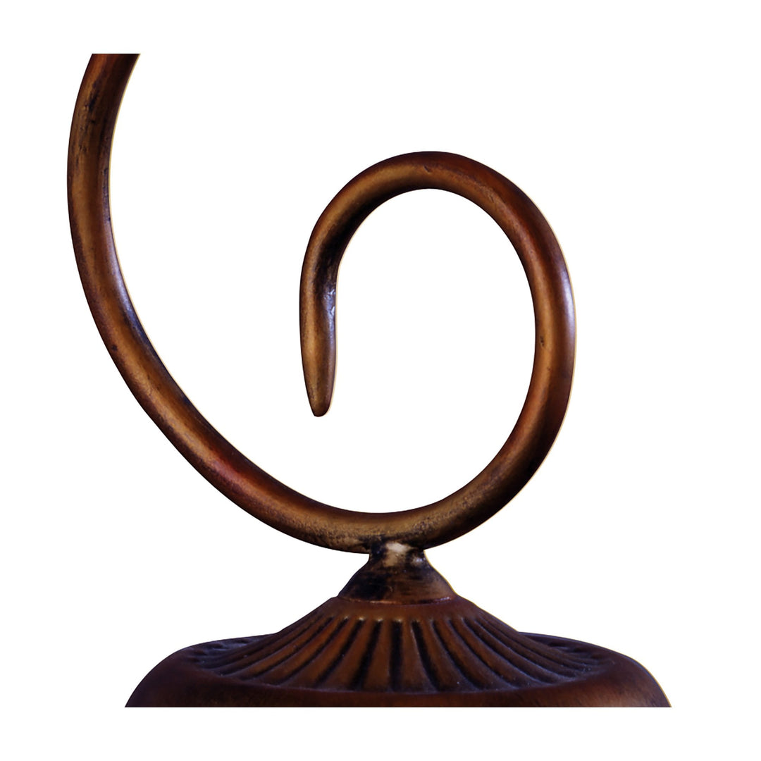 Mantra M38007 Wave Table Lamp 1 Light G9 Rustic Gold