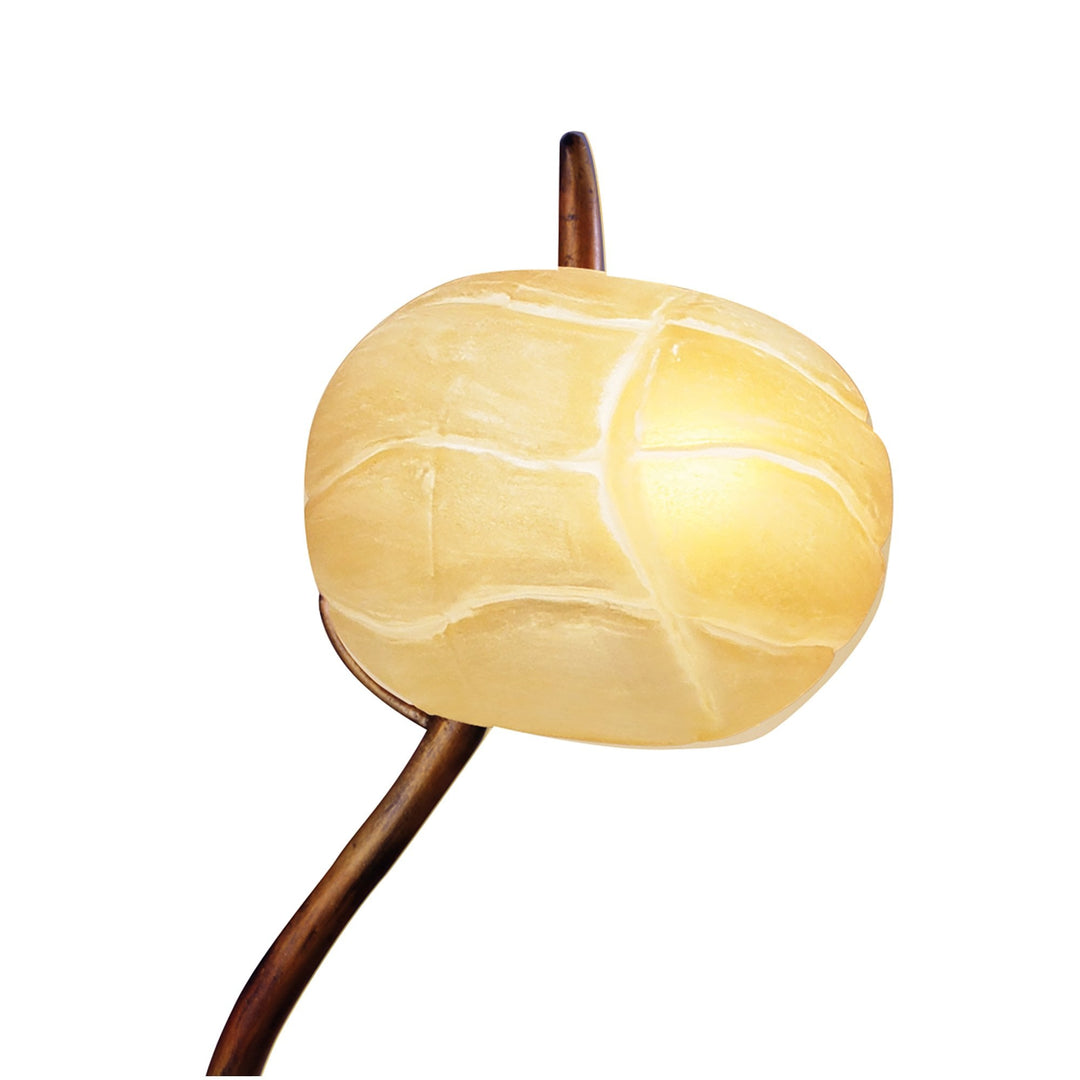 Mantra M38007 Wave Table Lamp 1 Light G9 Rustic Gold