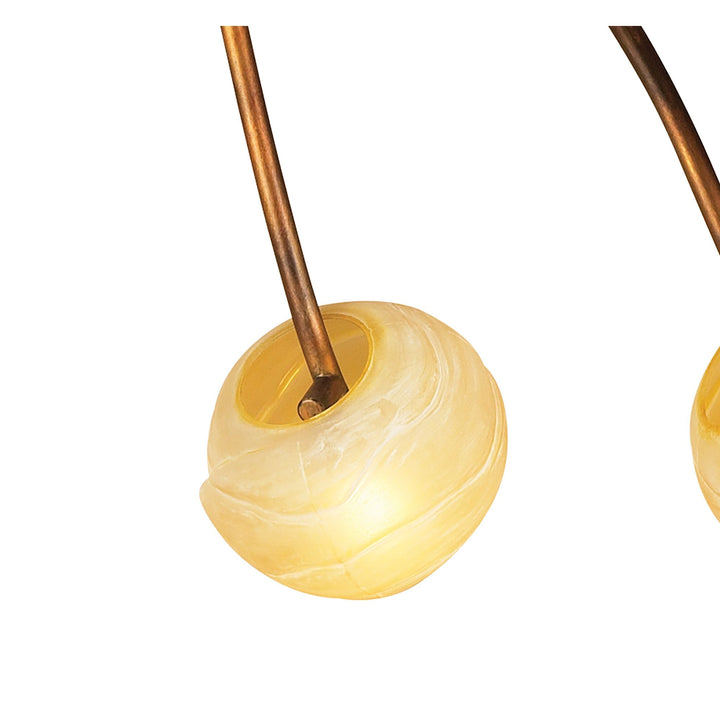 Mantra M38001 Wave Ceiling 10 Light G9 Rustic Gold