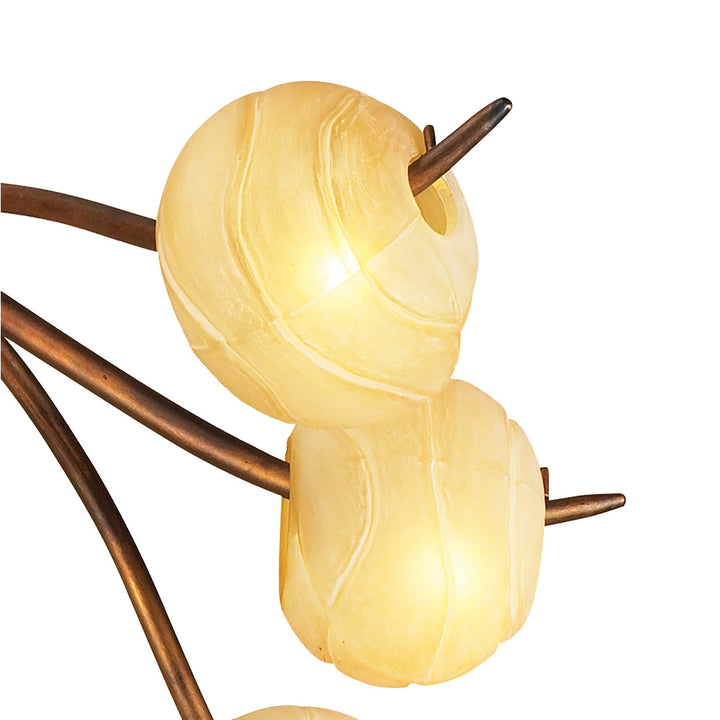 Mantra M38001 Wave Ceiling 10 Light G9 Rustic Gold