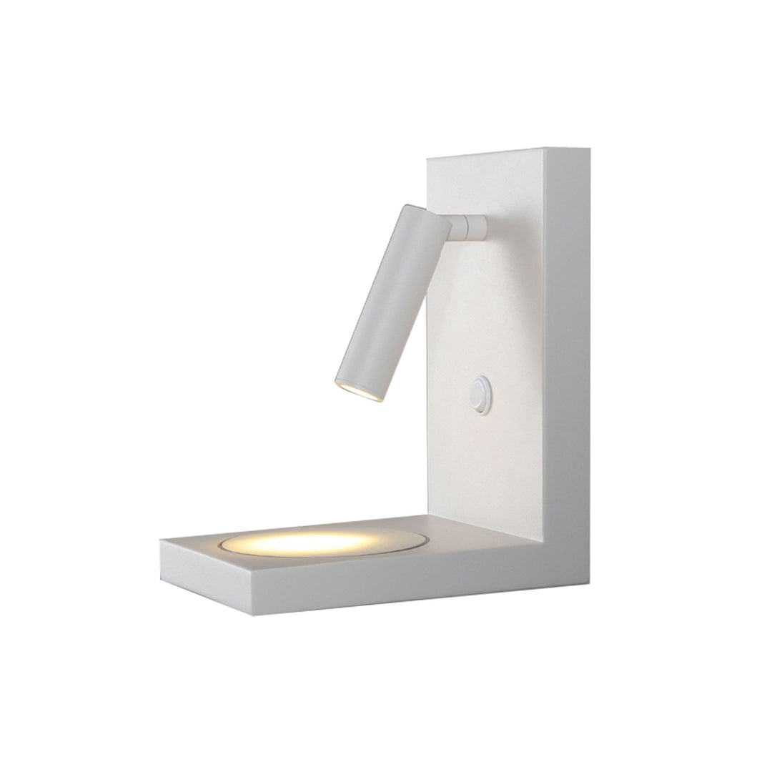 Mantra M6750 Zanzibar Reader Wall Lamp Switched Mobile Phone Induction Charger 3W LED Sand White