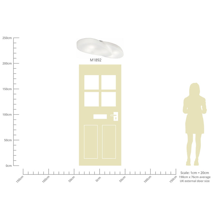 Mantra M1892 Ufo Ceiling 6 Light Outdoor White