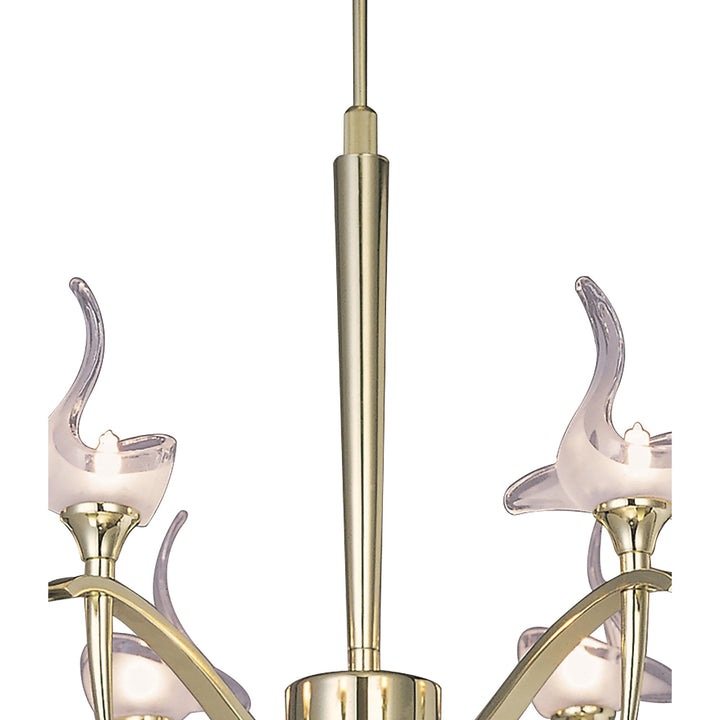 Mantra M0322PB Viena Telescopic Pendant Round 6 Light G9 Polished Brass