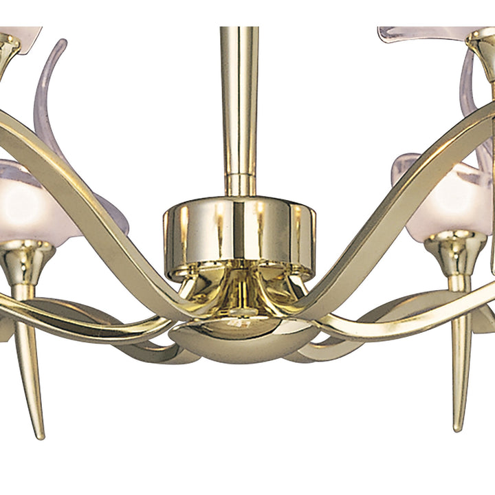 Mantra M0322PB Viena Telescopic Pendant Round 6 Light G9 Polished Brass