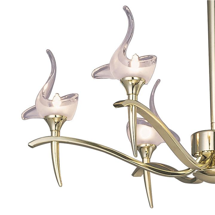 Mantra M0322PB Viena Telescopic Pendant Round 6 Light G9 Polished Brass